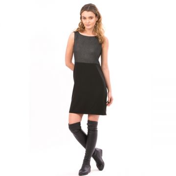 Rochie Dama SilverSpark Negru Si Argintiu Inchis