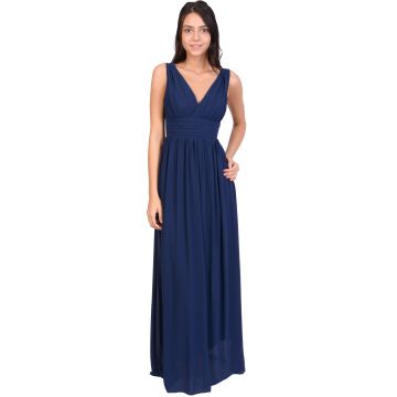 Rochie de ocazie bleumarin cu bretele 3945 BM