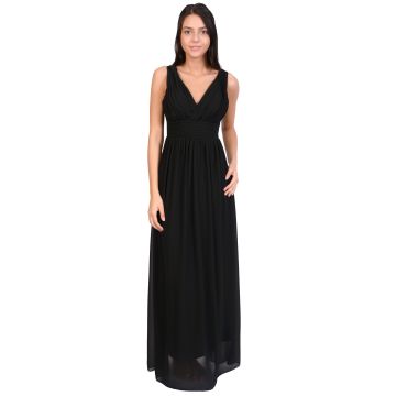 Rochie de ocazie neagra cu bretele 3945 N