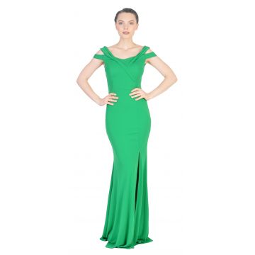 Rochie de ocazie verde tip sirena 8642 V