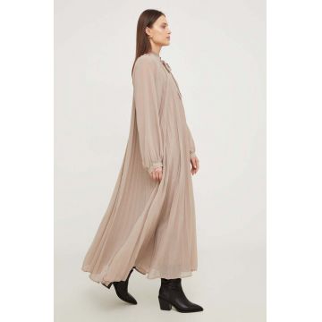 Answear Lab rochie culoarea bej, maxi, oversize