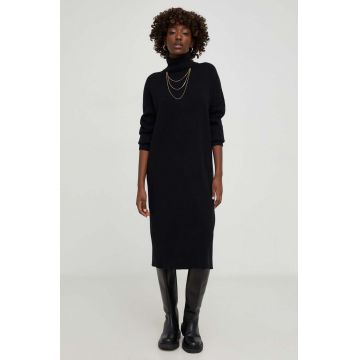 Answear Lab rochie culoarea negru, midi, oversize