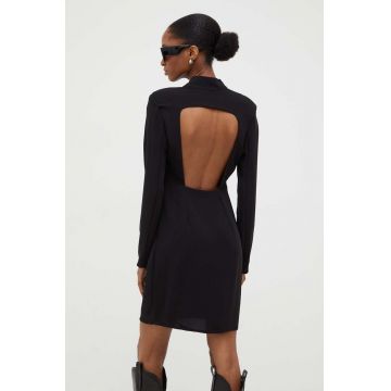 Answear Lab rochie culoarea negru, mini, drept