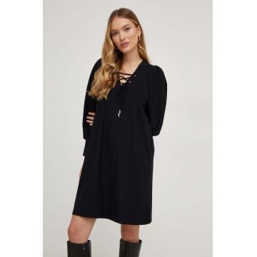 Answear Lab rochie culoarea negru, mini, drept