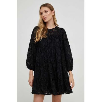 Answear Lab rochie culoarea negru, mini, evazati