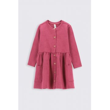 Coccodrillo rochie bebe culoarea bordo, mini, evazati