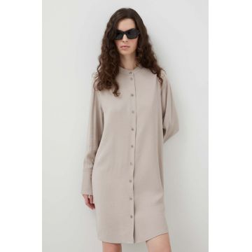 Marc O'Polo rochie culoarea bej, mini, drept