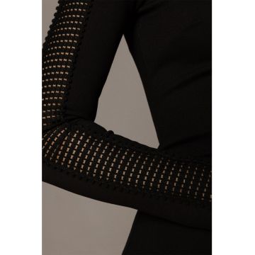 Rochie midi cu decupaj