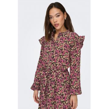 Rochie mini cu model floral