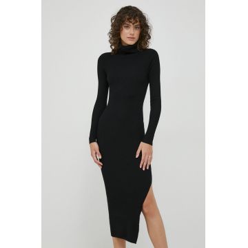 XT Studio rochie culoarea negru, maxi, mulata