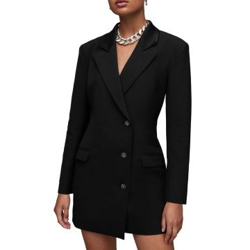 AllSaints rochie Erykah culoarea negru, mini, mulata