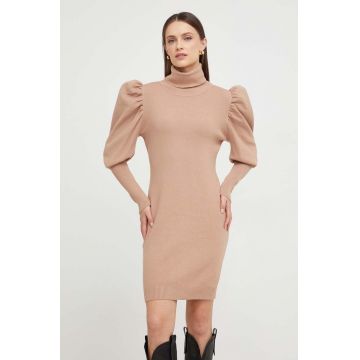 Answear Lab rochie culoarea bej, mini, mulata