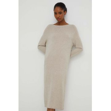 Answear Lab rochie culoarea bej, mini, oversize