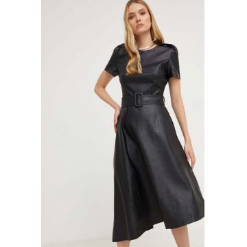 Answear Lab rochie culoarea negru, maxi, evazati