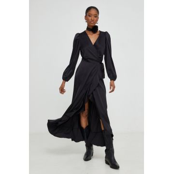 Answear Lab rochie culoarea negru, maxi, evazati