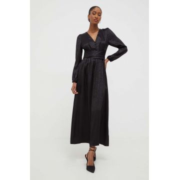 Answear Lab rochie culoarea negru, maxi, evazati