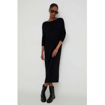 Answear Lab rochie culoarea negru, mini, oversize