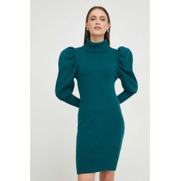 Answear Lab rochie culoarea verde, mini, mulata