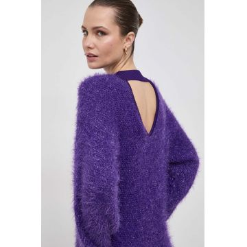 Boss Orange rochie BOSS ORANGE culoarea violet, mini, drept