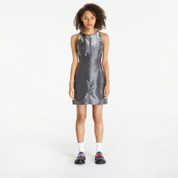 Calvin Klein Jeans Liquid Metal Zip-Through Dress Liquid Metal