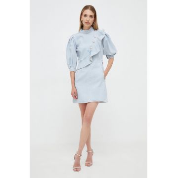 Custommade rochie jeans mini, evazati
