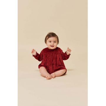 Konges Sløjd rochie bebe culoarea bordo, mini, evazati