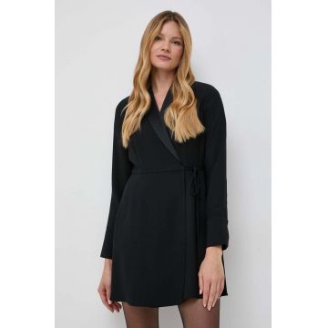 MAX&Co. rochie culoarea negru, mini, evazati