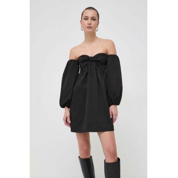 MAX&Co. rochie culoarea negru, mini, evazati