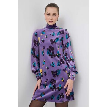 MAX&Co. rochie culoarea violet, mini, drept