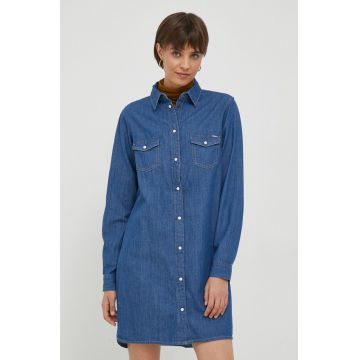 Pepe Jeans rochie jeans MAYA mini, drept