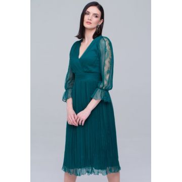 Rochie 598 T68 verde Ginette