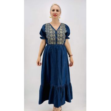 Rochie din Denim traditionala Madi 2