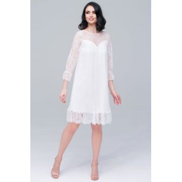 Rochie M516 T68 alba Ginette