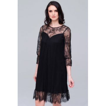 Rochie M516 T68 neagra Ginette