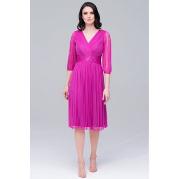 Rochie M595 T66 ciclame Ginette