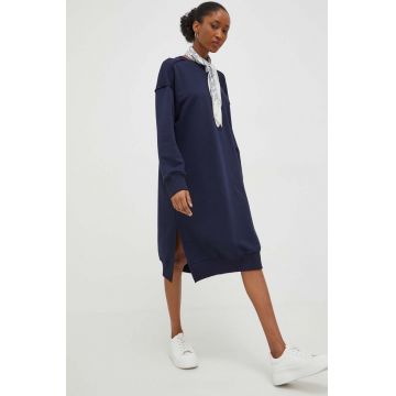 Answear Lab rochie culoarea albastru marin, mini, oversize