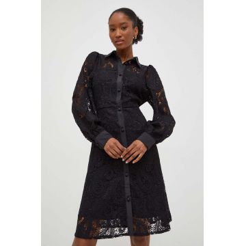 Answear Lab rochie culoarea negru, mini, evazati