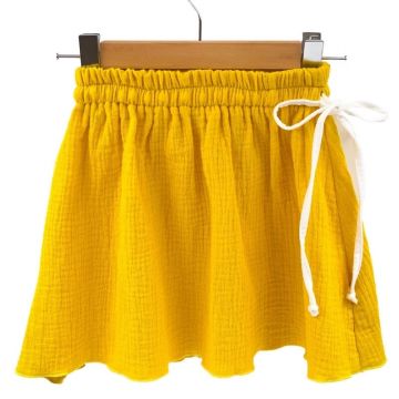 Fustita de vara pentru fete, din muselina, Lemonade, 104-110 cm (4-5 ani)