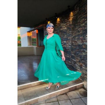 Rochie 2124 verde Fany Lux