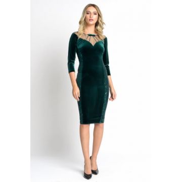 Rochie 515 verde Ginette 40