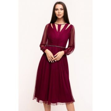 Rochie 537 T66 bordo Ginette