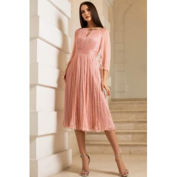 Rochie M5061 T68 roz Ginette