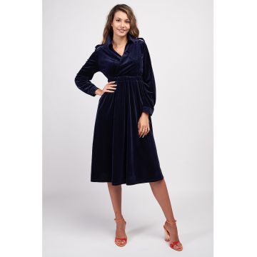 Rochie midi catifelata
