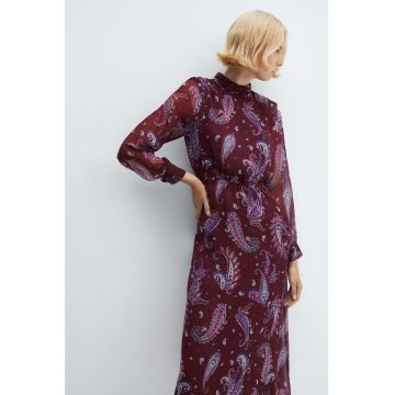 Rochie midi cu imprimeu paisley Sandy