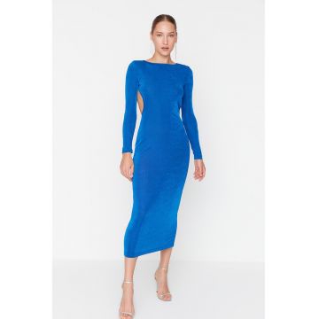 Rochie midi cu spate decupat