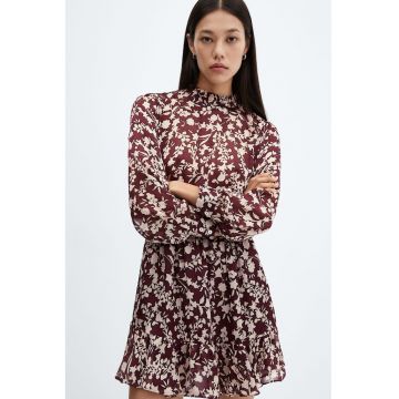 Rochie vaporoasa cu model floral Berry