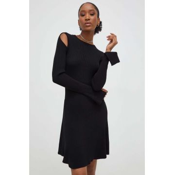 Answear Lab rochie culoarea negru, mini, evazati