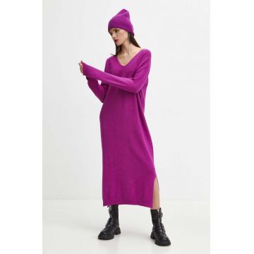 Medicine rochie culoarea roz, maxi, drept