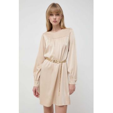 MICHAEL Michael Kors rochie culoarea bej, mini, evazati