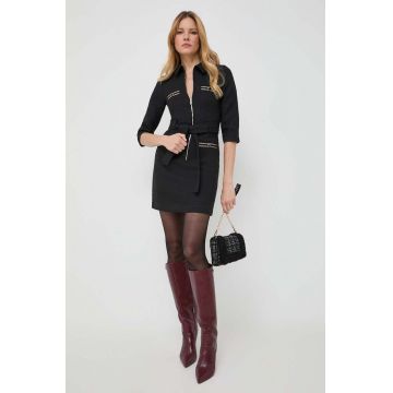 Morgan rochie culoarea negru, mini, drept
